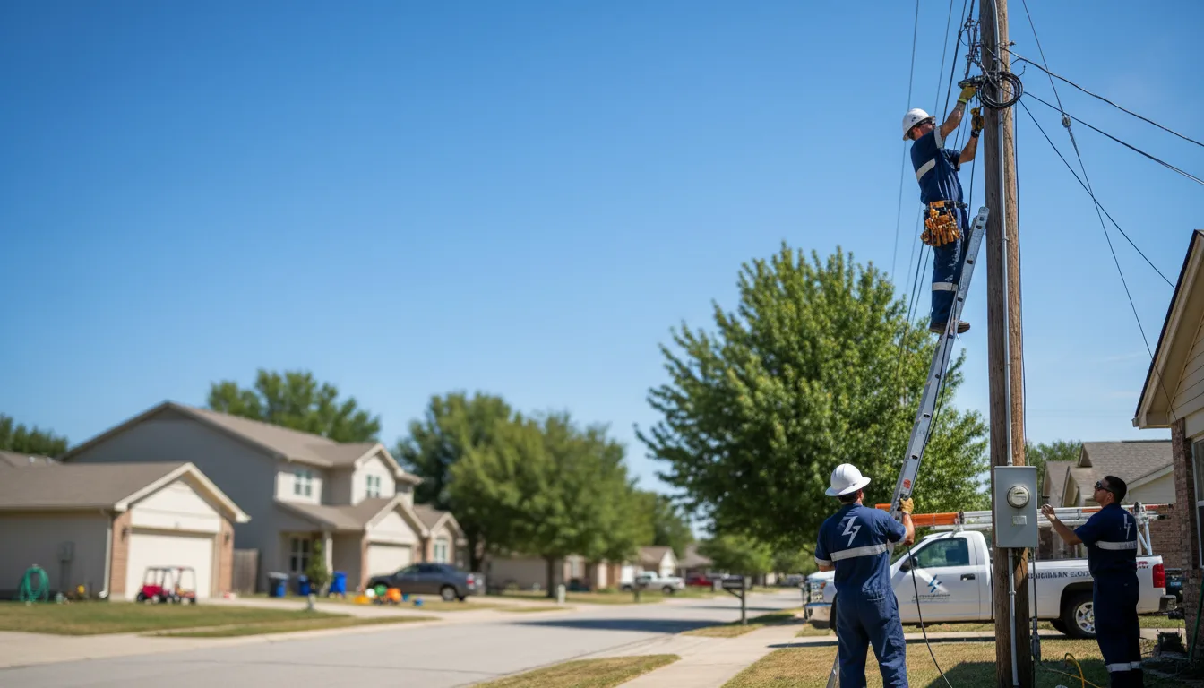 Residential electrician providing installation services in Avoca, MN